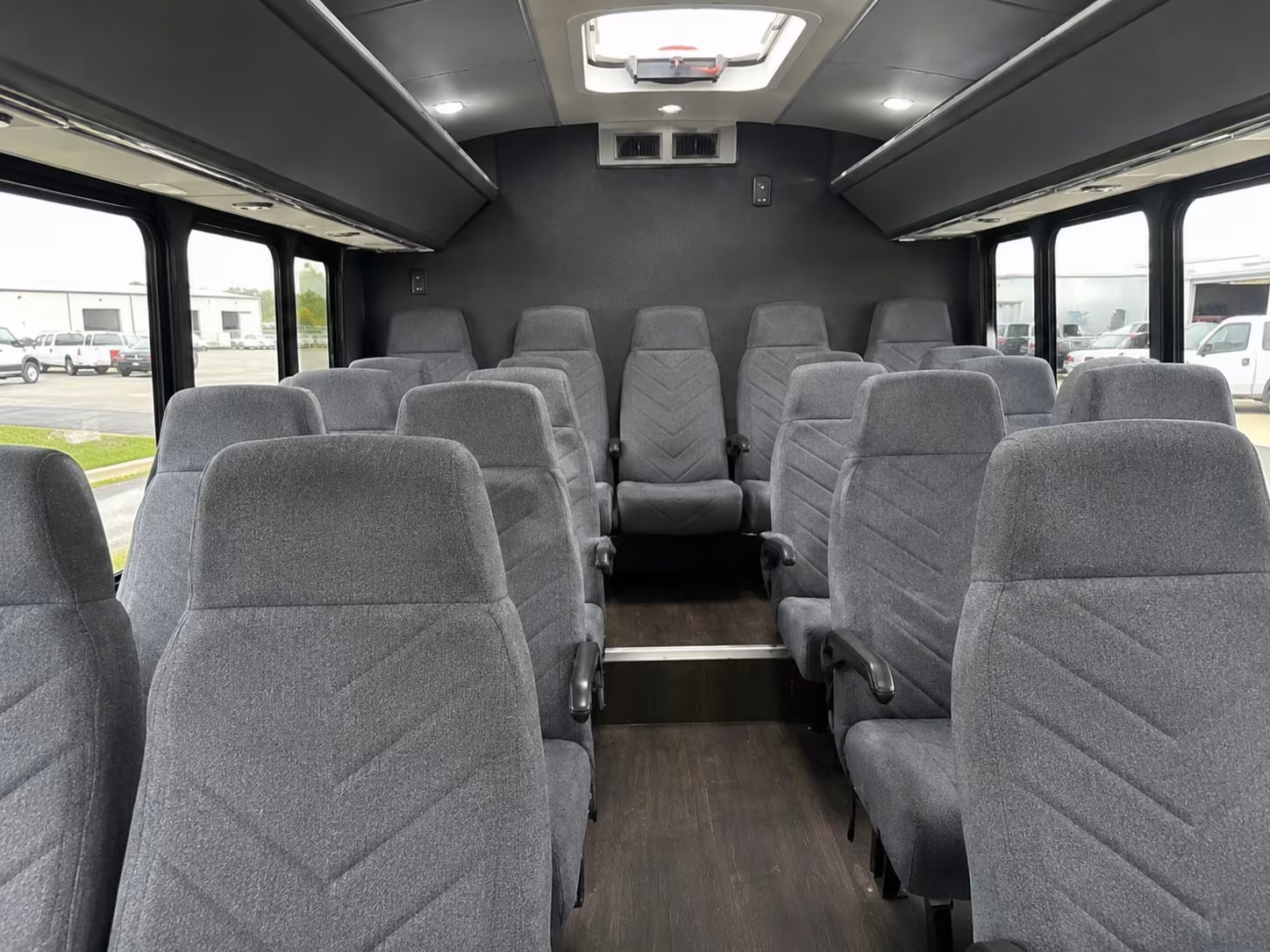 15 passenger minibus interior