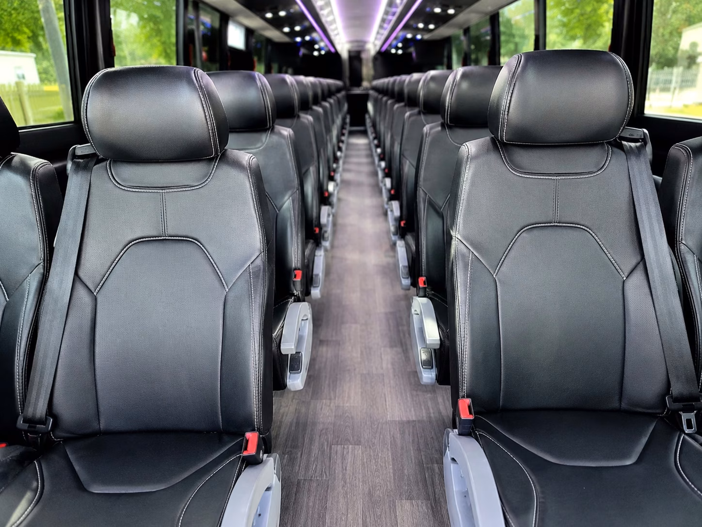 deerfield beach charter bus interior